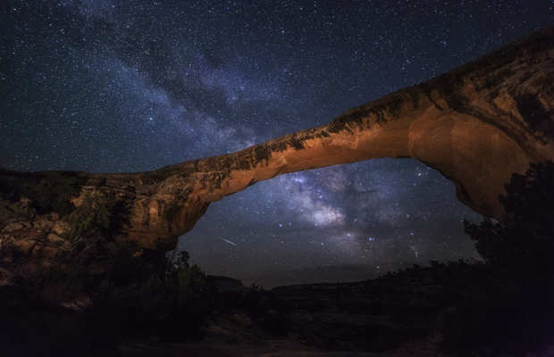 Arches National Park at night, courtesy of 